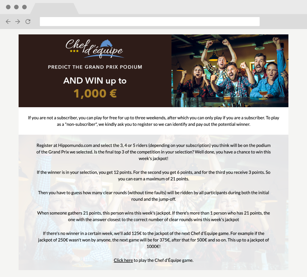 Chef d'Equipe