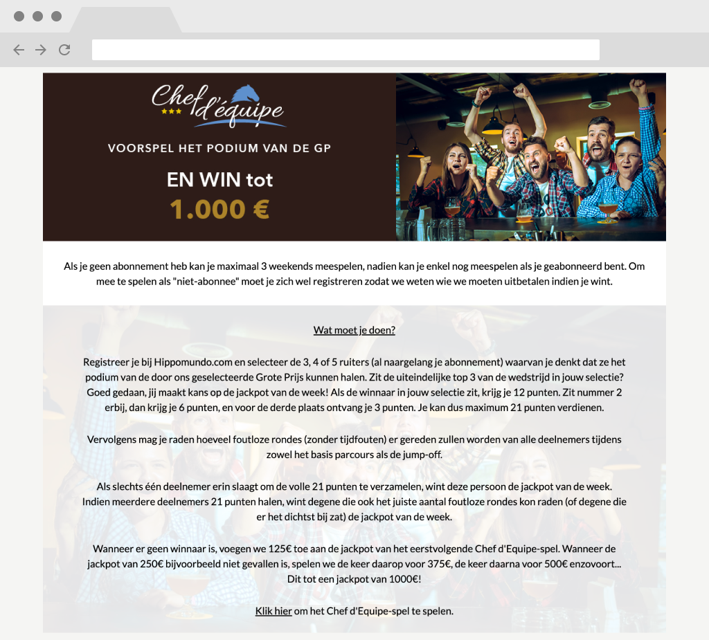 Chef d'Equipe