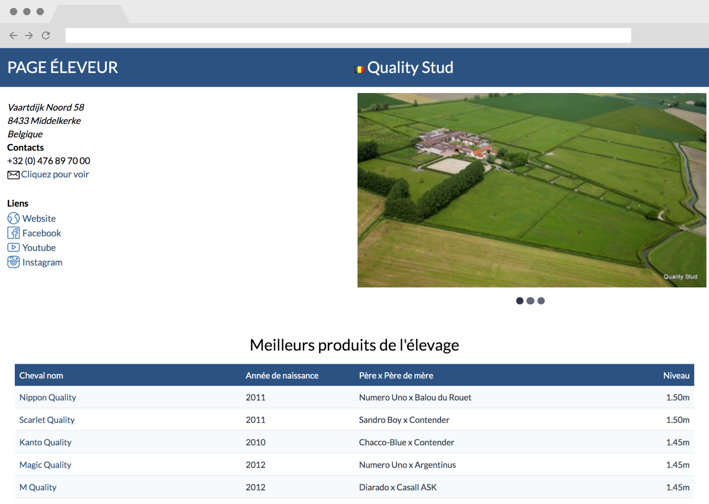 Page Éleveur