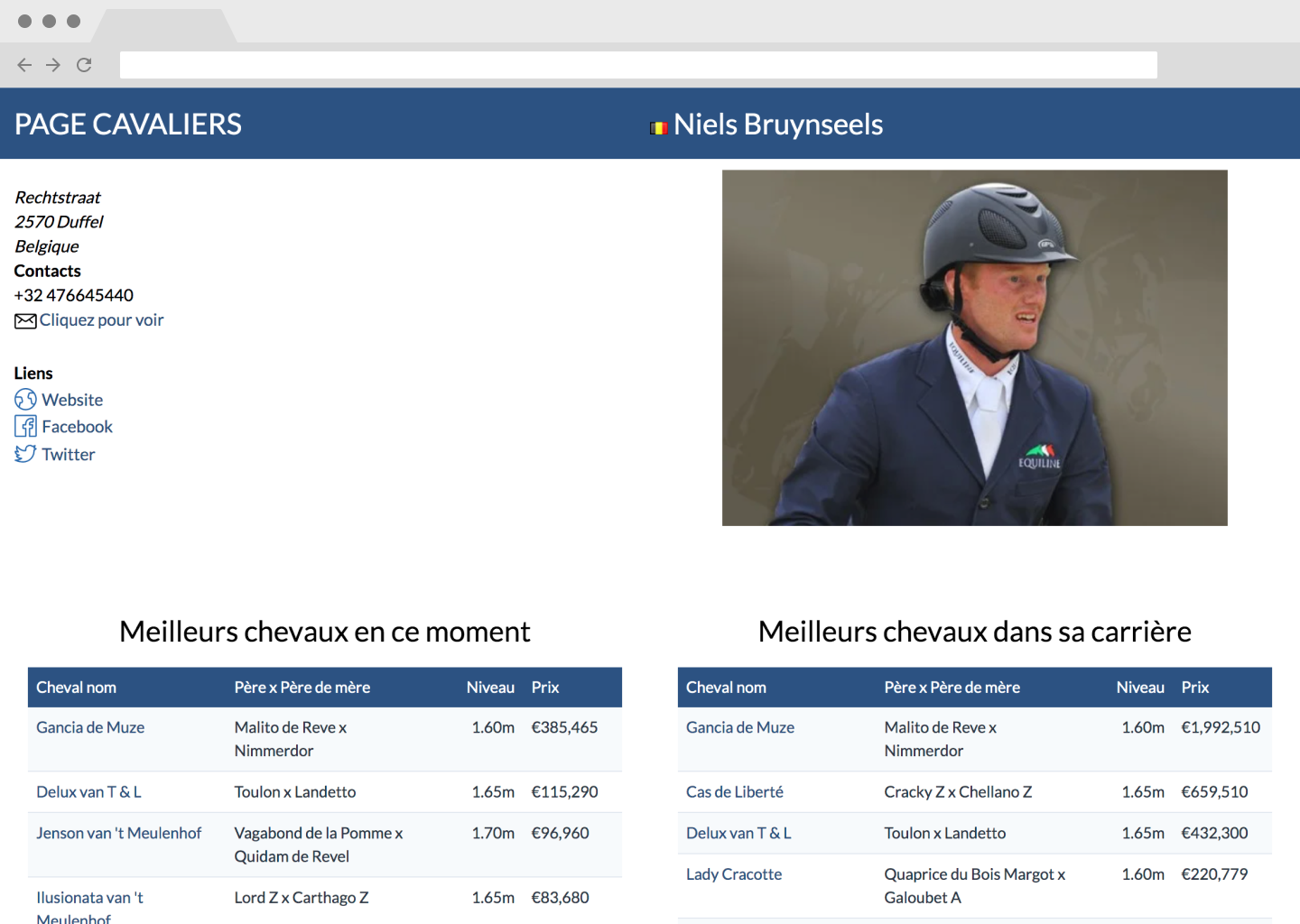 Page cavalier