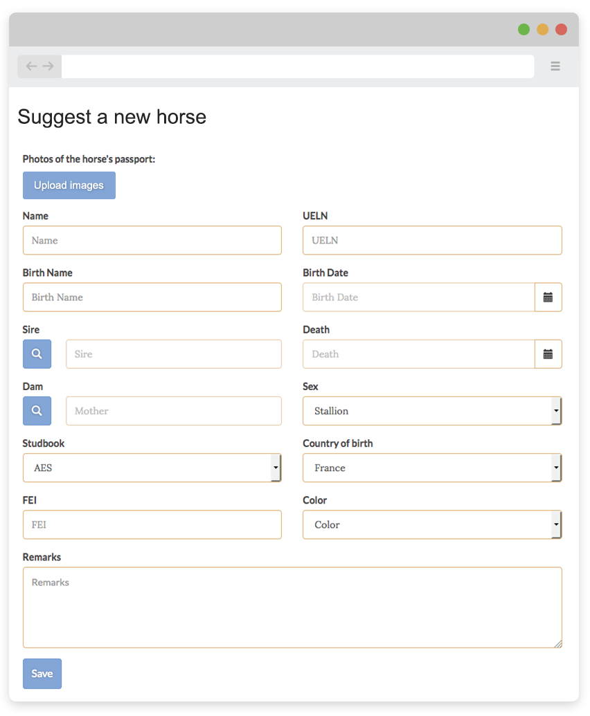 Add or update a horse